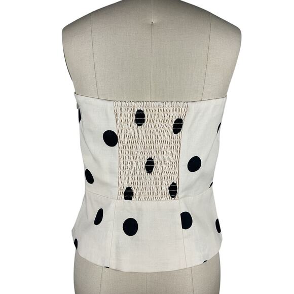 Sézane 'Adriel' Beige Linen Blouse Size 6 NWT - Picture 3 of 7